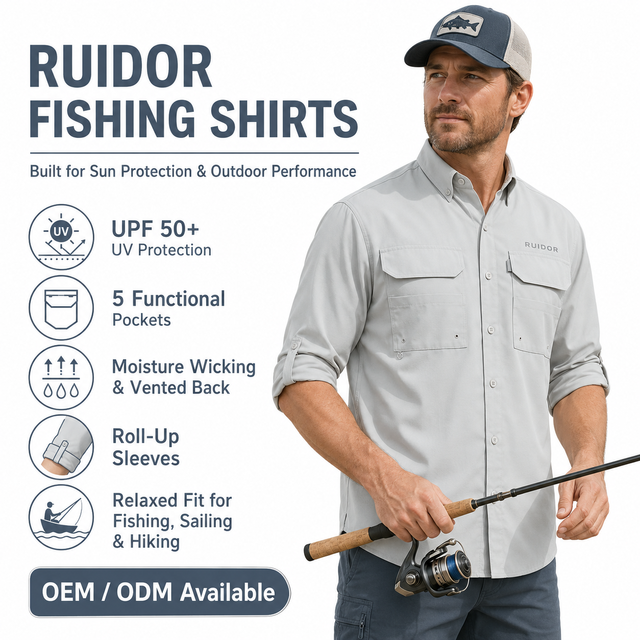 Top-Tier Volume Sourcing Tactical Utility Fishing Shirt UPF 50+ Sun Guard Multi-pocket Rugged Outdoor Performance Clothing