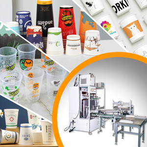 Tự động dùng một lần cốc Màn hình máy in đầy đủ tự động cho giấy và ly nhựa Điều kiện Mới - Product Image 4