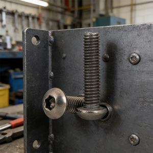 Bullone a Testa Tonda in Acciaio Inox CLASSE 4 Zincato M7 <span class=keywords><strong>M8</strong></span> M9 M14 M15 <span class=keywords><strong>Dimensioni</strong></span> Standard Bullone per Ruote con Dado - Product Image 2