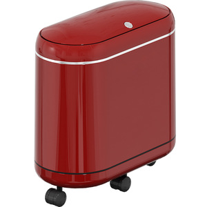 Oval Trash Can With Lid And Wheels For Bathroom And Living Room 1.5kg Indoor Use - Product Image 5