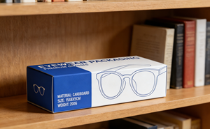 High-End Eyewear <b>Packaging</b> Box Made of Thick White Cardboard with Eco-Friendly Custom Size & Magnetic Closure - Product Image 3