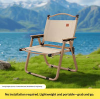 Chaise pliante de camping d'extérieur épaisse, sûre et confortable, ultra-légère et portable, en tissu Oxford 600D, pour la plage et le parc
