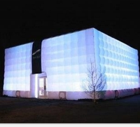 Bâtiments gonflables/tente gonflable de cube pour extérieur avec éclairage LED