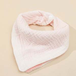 Kids Adjustable <b>Muslin</b> Newborn <b>Baby</b> Drool Bibs Double Sided Saliva Towel 100% Organic Cotton Bib for 0-36 Months <b>Babies</b> - Product Image 1