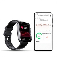 Smartwatch Quadrato F300 con Funzione di Chiamata, SOS, Rilevamento Cadute, Contapassi, Monitoraggio del Sonno, Fitness Tracker e Notifiche Messaggi