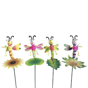 Jardín Decoración al aire libre Insectos Diseño Plástico Insectos coloridos Stick - Product Image 1