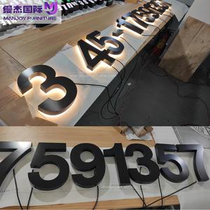 2025 Hot Bán tùy chỉnh Acrylic 3D số dấu hiệu <span class=keywords><strong>LED</strong></span> thắp sáng <span class=keywords><strong>frontlit</strong></span> nhà và cửa trước dấu hiệu cho các công ty và bệnh viện - Product Image 2