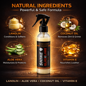 Nettoyant et revitalisant pour cuir de qualité supérieure 2-en-1 120ml Nettoyage en profondeur et protection UV Restaure, protège et redonne brillance aux sièges et meubles en cuir - Product Image 6