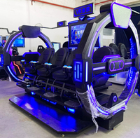 Chaise de réalité virtuelle 360 simulateur de vol 9d montagnes russes films Vr cinéma