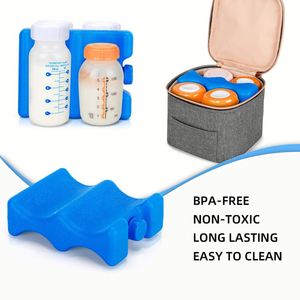 Six Pack Beer Gel Ice Pack Can <b>Cooler</b> Holder with Geometric Pattern PE <b>Material</b> for Keeping Fresh Milk Wine - Product Image 4
