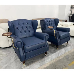 Fábrica de fabricación al por mayor de lujo Chesterfield <span class=keywords><strong>sillones</strong></span> antiguo cigarro sofá <span class=keywords><strong>para</strong></span> salón muebles Club silla - Product Image 5