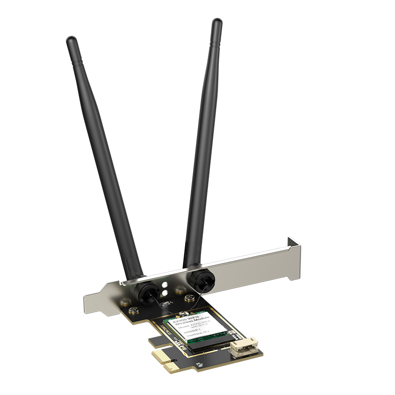 EDUP EP-9617ES AX900 PCIe kartu jaringan Dual Band, 802.11AX 900Mbps Wifi 6 Bluetooth 5.4 PCIe Adapter tersedia kartu-Card nirkabel