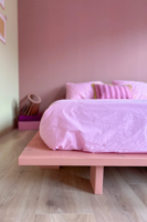 Cadre de lit en bois moderne et populaire 2026, personnalisable en gros, avec rangement simple pour chambre à coucher