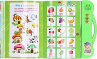 Buku musik elektronik anak-anak Perancis huruf Inggris kata belajar mesin suara interaktif buku balita belajar E-book