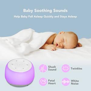 Máquina de Sonido Blanco para Bebés con Luz Nocturna, 34 Sonidos Relajantes Integrados, Dispositivo de Ayuda para Dormir Portátil Recargable por USB - Product Image 2