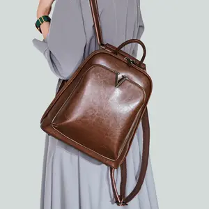 女式时尚背包钱包多功能设计手袋和肩包牛皮旅行包