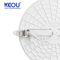 Keou Meilleure Qualité du Marché 24W Led Encastré Mince Plafonnier Rond Led Panneau Lumineux