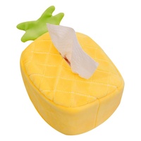 Creatieve fruit knuffels tissuebox hoesje schattige zachte pluche speelgoedjes ananas watermeloen avocado knuffels voor auto huis cadeau