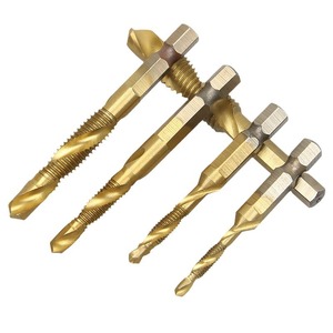 Niu Xiang 3 In 1 Composite Tap M3 M10 Titanium Coated 6 Piece Set For Drilling Tapping Hole Making Machine Use - Product Image 3