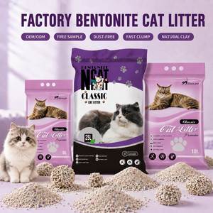 Muestra Gratuita de Arena Sanitaria Ecológica de Bentonita para Gatos, Libre de Polvo, Aglutinación Rápida, con Control de Olores, OEM ODM - Product Image 1