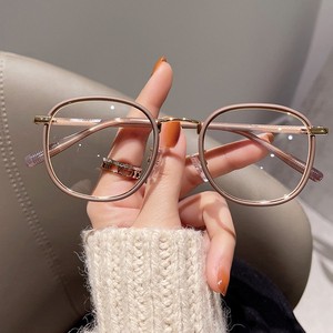 Mới nghệ thuật retro nhỏ tươi chống ánh sáng màu xanh cận thị kính phẳng phong cách Hàn Quốc trẻ em không vành kim cương khung ảnh kính - Product Image 5