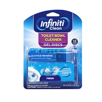 Tablettes nettoyantes pour toilettes jetables écologiques Infiniti avec parfum frais, élimination des taches et élimination des odeurs