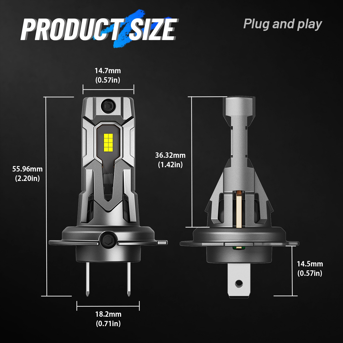 high brightness led h7