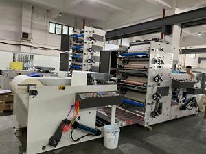 HSS-950 máy in phẳng <span class=keywords><strong>flexo</strong></span> tự động <span class=keywords><strong>6</strong></span> màu cho cốc giấy Điều kiện Mới và in cuộn giấy - Product Image 3
