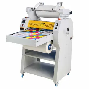 TX-FM490 PE PVC Hot Foil Laminator A3 Kertas Film Otomatis Roll To Roll Roller Mesin Laminating