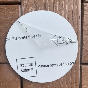 MDFSUB Aimants de sublimation modernes en bois de 3 pouces, vierges, circulaires, pour réfrigérateur, avec <span class=keywords><strong>film</strong></span> protecteur - Product Image 4
