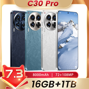 Téléphone 5G C30 Pro pour tutorat en ligne, batterie longue durée 8000 mAh, écran 7,3 pouces, appareil photo IA 108MP, 16 Go + 1 To, double SIM + carte TF, application tableau blanc, déverrouillage facial - Product Image 2