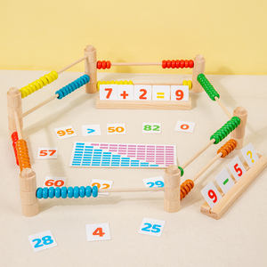 Abaco in Legno Smontabile <span class=keywords><strong>WEI</strong></span> <span class=keywords><strong>WEI</strong></span> TIGER per l'Educazione Precoce dei Bambini, Gioco di Calcolo con Perline Colorate, Giocattolo Montessori per l'Apprendimento della Matematica - Product Image 3