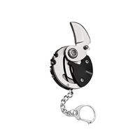 Porte-clés multifonction en acier inoxydable pour pièces de monnaie, tournevis, ouvre-bouteille, outil de survie pliable EDC, vente en gros