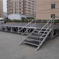 Structure de scène pour concert, DJ, événement, en aluminium, personnalisable, plateforme de performance, support assemblé, prix d'usine, vente en gros