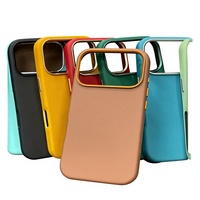 Étui de téléphone portable magnétique en cuir importé, toucher délicat, antichoc pour iPhone 16 17 Pro Max Plus