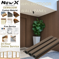 Panneaux muraux extérieurs WPC Great Wall Board, revêtement en bois plastique imperméable pour usage extérieur domestique - Hôtels, villas, jardins
