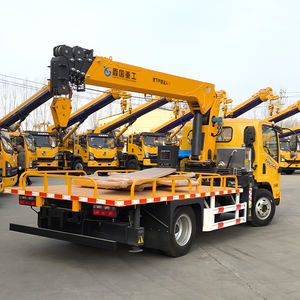 Grue de camion multifonctionnelle de 5 à 12 tonnes avec benne de chargement et crochet de levage pour la pose de poteaux de télécommunications - Configuration standard - Product Image 3