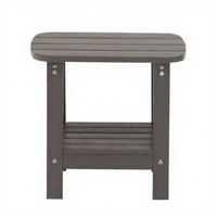 Table de jardin en plastique HIPS résistant aux intempéries, table d'appoint en plastique HIPS imperméable