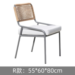 Grande demande <span class=keywords><strong>Table</strong></span> patio jardin céréales Ensemble jardin célébration mariage Mobilier d'extérieur Chaise en osier alliage d'aluminium - Product Image 6