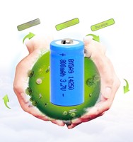 Batterie au lithium rechargeable d'origine 14250 3.7V, viseur laser rouge-vert, électronique grand public