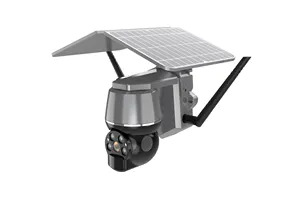 2022 Newest Model Ptz Solar Camera Solar Cctv 4g Wifi Camera For Outdoor And Home Q7 H.265 Wifi Auto Tracking Solar Camera 4k