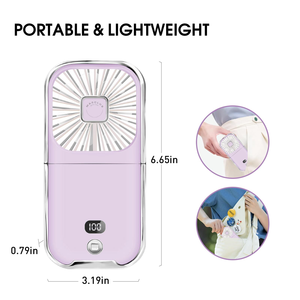 พัดลมพับได้แบบคล้องคอ พัดลมพกพาแบบ USB พัดลมพับได้แบบสวมใส่ได้ - Product Image 2