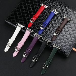 สายนาฬิกาดีไซน์นาฬิกาทรายหนังแท้รองรับ <span class=keywords><strong>Apple</strong></span> <span class=keywords><strong>Watch</strong></span> iWatch Samsung Huawei <span class=keywords><strong>GT</strong></span> - Product Image 2