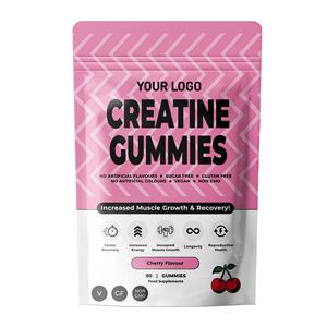 Gomitas Pre-Entrenamiento de Monohidrato de Creatina Hidrocloruro (HCL) Personalizadas, Sin Azúcar, para el Crecimiento Muscular, Certificadas Halal - Product Image 1