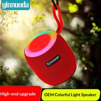 Altavoz Inalámbrico Portátil para Exteriores con RGB, Tarjeta de Audio Pequeña y Colorida, Subwoofer Potente