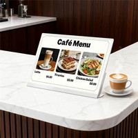 Panneau de menu électronique de table pour restaurant de restauration rapide, 27 pouces, pour aire de restauration, cantine, restaurant, signalisation numérique Android WiFi