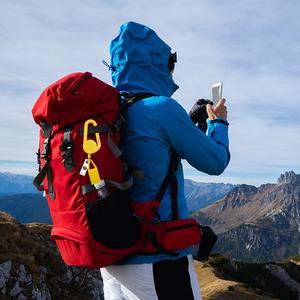 Porte-clés coloré RTS avec briquet, clip de ceinture, boucle d'escalade rétractable, en plastique ABS, créatif, portable, rétractable, porte-badge <span class=keywords><strong>YoYo</strong></span> - Product Image 4