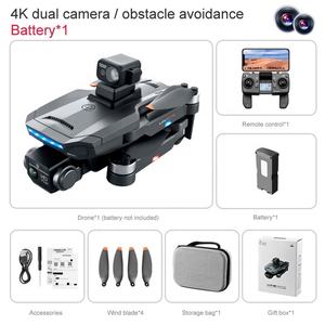 <span class=keywords><strong>K918</strong></span> <span class=keywords><strong>MAX</strong></span> 1500M RC GPS Distance 25 Minutes Autonomie de la batterie Moteur sans balais Évitement laser 4K ESC Double caméra Quadcopter pliant - Product Image 6