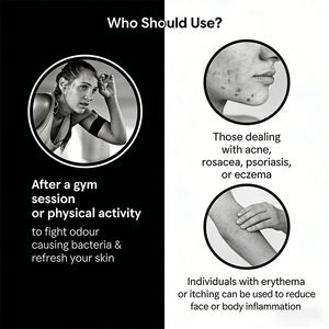 Spray Suave para la Piel con Hipoclorito OEM, Calma, Purifica, Alivia el Enrojecimiento del Acné, Orgánico, Vegano, Sin Silicona, Sin Aceite, Sin Parabenos - Product Image 3