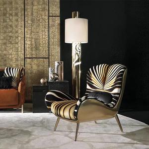 Italian Luxury Tiger Striped Lounge <b>Chair</b> Single Sofa <b>Chair</b> Comfortable Baking Paint Support Structure - Product Image 1